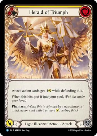 Image of Herald of Triumph (Yellow) [APR013] (Armory Deck: Legends Prism)