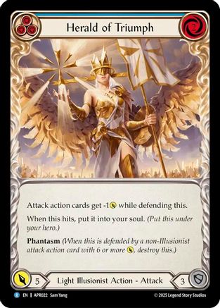 Image of Herald of Triumph (Blue) [APR022] (Armory Deck: Legends Prism)