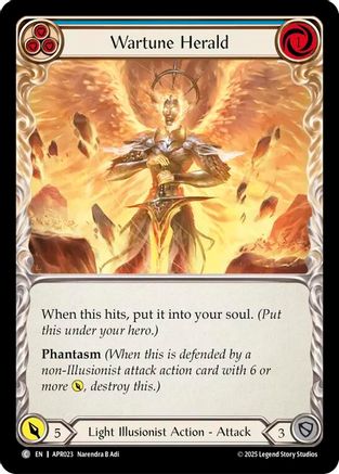 Image of Wartune Herald (Blue) [APR023] (Armory Deck: Legends Prism)