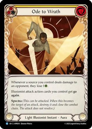 Image of Ode to Wrath [APR019] (Armory Deck: Legends Prism)