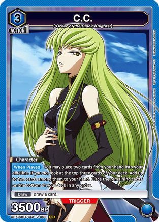 Image of C.C. (005) (UEX03BT/CGH-2-005) - UEX03BT CODE GEASS Lelouch of the Rebellion Vol2 Foil