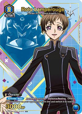 Image of Rolo Lamperouge (015) (U*) (UEX03BT/CGH-2-015) - UEX03BT CODE GEASS Lelouch of the Rebellion Vol2 Foil