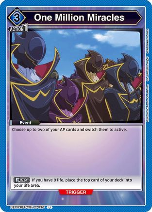 Image of One Million Miracles (UEX03BT/CGH-2-036) - UEX03BT CODE GEASS Lelouch of the Rebellion Vol2