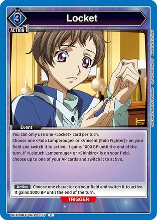 Image of Locket (UEX03BT/CGH-2-037) - UEX03BT CODE GEASS Lelouch of the Rebellion Vol2