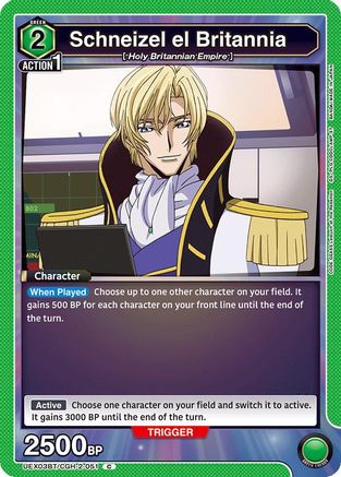 Image of Schneizel el Britannia (UEX03BT/CGH-2-051) - UEX03BT CODE GEASS Lelouch of the Rebellion Vol2