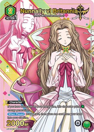 Image of Nunnally vi Britannia (R*) (UEX03BT/CGH-2-052) - UEX03BT CODE GEASS Lelouch of the Rebellion Vol2 Foil