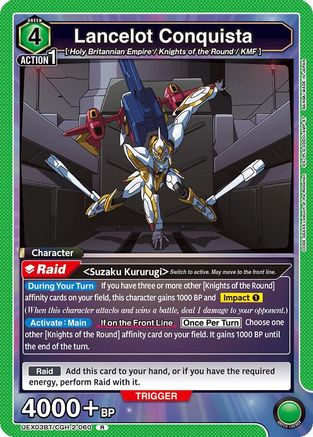 Image of Lancelot Conquista (UEX03BT/CGH-2-060) - UEX03BT CODE GEASS Lelouch of the Rebellion Vol2 Foil