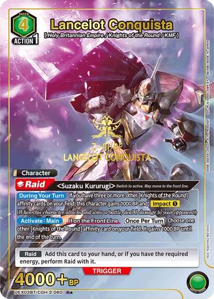 Image of Lancelot Conquista (R*) (UEX03BT/CGH-2-060) - UEX03BT CODE GEASS Lelouch of the Rebellion Vol2 Foil