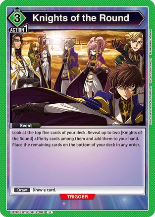 Image of Knights of the Round (UEX03BT/CGH-2-061) - UEX03BT CODE GEASS Lelouch of the Rebellion Vol2