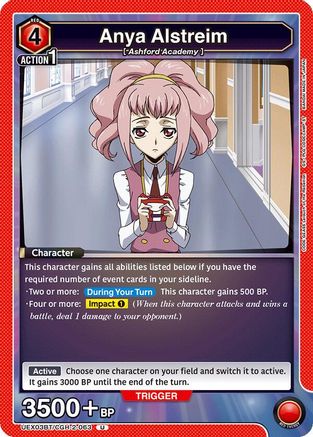 Image of Anya Alstreim (063) (UEX03BT/CGH-2-063) - UEX03BT CODE GEASS Lelouch of the Rebellion Vol2