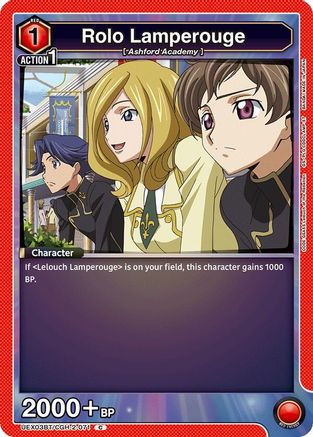 Image of Rolo Lamperouge (071) (UEX03BT/CGH-2-071) - UEX03BT CODE GEASS Lelouch of the Rebellion Vol2