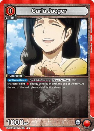 Image of Carla Jaeger (UE10ST/AOT-1-068) - UE10ST Attack on Titan Starter Deck