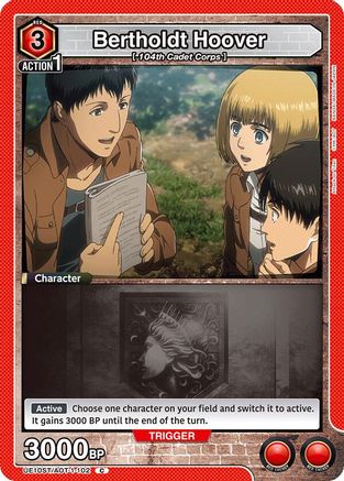 Image of Bertholdt Hoover (UE10ST/AOT-1-102) - UE10ST Attack on Titan Starter Deck