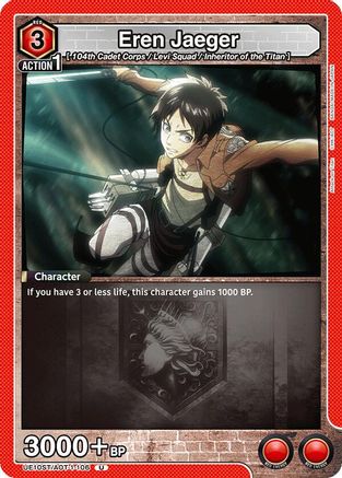 Image of Eren Jaeger (106) (UE10ST/AOT-1-106) - UE10ST Attack on Titan Starter Deck