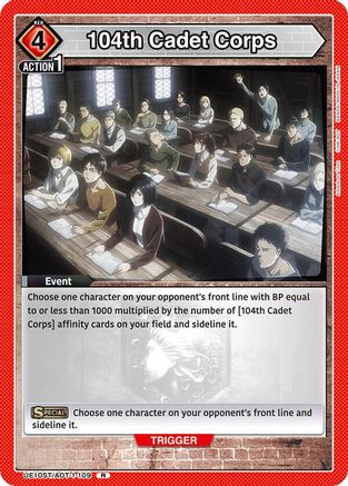 Image of 104th Cadet Corps (UE10ST/AOT-1-109) - UE10ST Attack on Titan Starter Deck