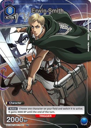 Image of Erwin Smith (001) (U*) (UE10BT/AOT-1-001) - UE10BT Attack on Titan Foil