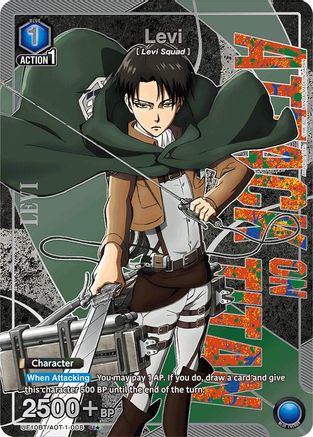 Image of Levi (008) (U*) (UE10BT/AOT-1-008) - UE10BT Attack on Titan Foil