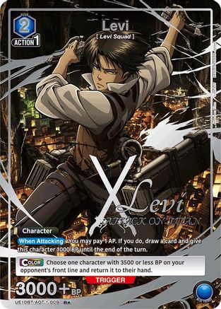 Image of Levi (009) (R*) (UE10BT/AOT-1-009) - UE10BT Attack on Titan Foil