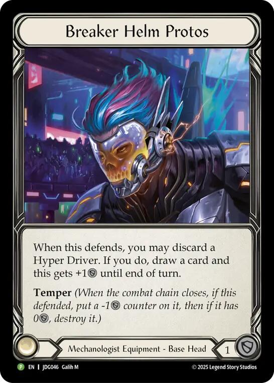 Image of Breaker Helm Protos [JDG046] (Promo)  Cold Foil