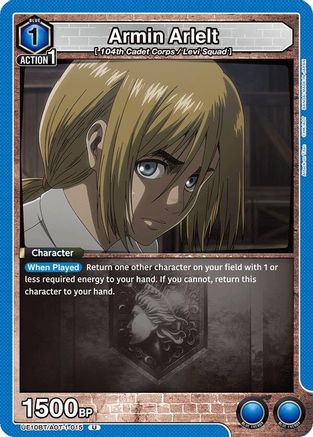 Image of Armin Arlelt (015) (UE10BT/AOT-1-015) - UE10BT Attack on Titan