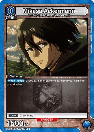 Image of Mikasa Ackermann (023) (UE10BT/AOT-1-023) - UE10BT Attack on Titan
