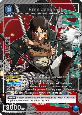 Image of Eren Jaeger (027) (R*) (UE10BT/AOT-1-027) - UE10BT Attack on Titan Foil