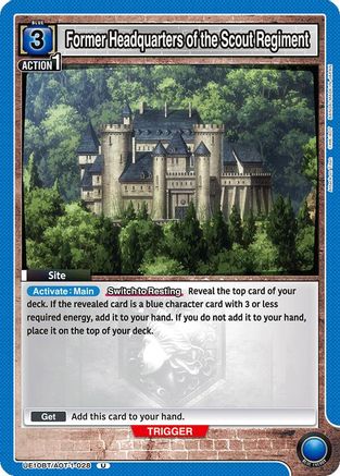 Image of Former Headquarters of the Scout Regiment (UE10BT/AOT-1-028) - UE10BT Attack on Titan