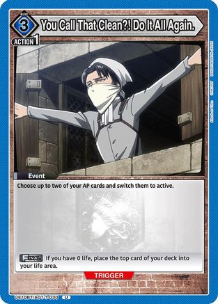 Image of You Call That Clean?! Do It All Again. (UE10BT/AOT-1-030) - UE10BT Attack on Titan