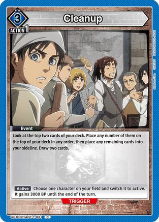 Image of Cleanup (UE10BT/AOT-1-031) - UE10BT Attack on Titan