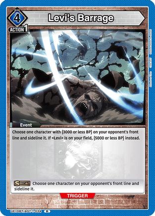 Image of Levi's Barrage (UE10BT/AOT-1-034) - UE10BT Attack on Titan Foil