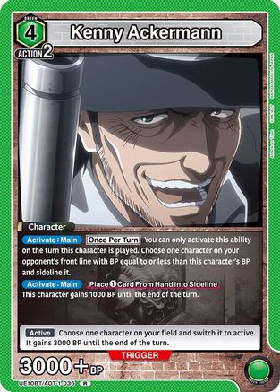 Image of Kenny Ackermann (036) (UE10BT/AOT-1-036) - UE10BT Attack on Titan Foil