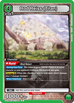 Image of Rod Reiss (Titan) (UE10BT/AOT-1-038) - UE10BT Attack on Titan Foil