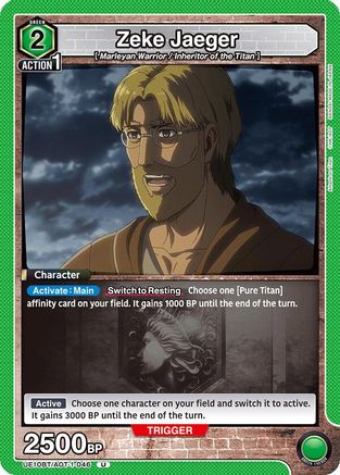 Image of Zeke Jaeger (046) (UE10BT/AOT-1-046) - UE10BT Attack on Titan