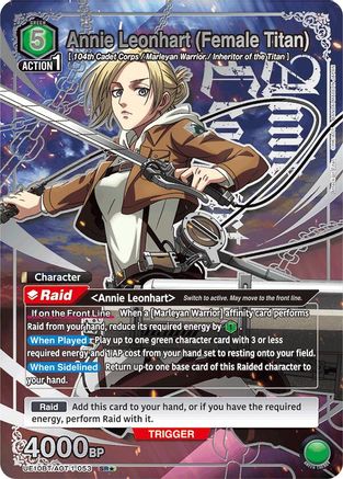 Image of Annie Leonhart (Female Titan) (SR*) (UE10BT/AOT-1-053) - UE10BT Attack on Titan Foil