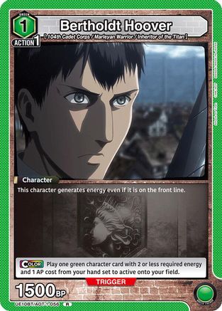 Image of Bertholdt Hoover (056) (UE10BT/AOT-1-056) - UE10BT Attack on Titan Foil