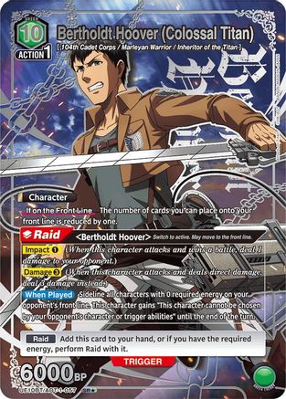 Image of Bertholdt Hoover (Colossal Titan) (SR*) (UE10BT/AOT-1-057) - UE10BT Attack on Titan Foil