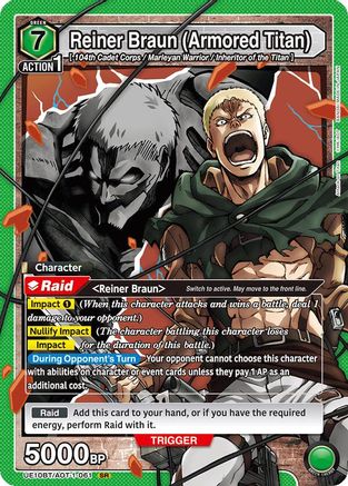 Image of Reiner Braun (Armored Titan) (UE10BT/AOT-1-061) - UE10BT Attack on Titan Foil