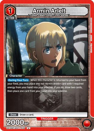 Image of Armin Arlelt (076) (UE10BT/AOT-1-076) - UE10BT Attack on Titan