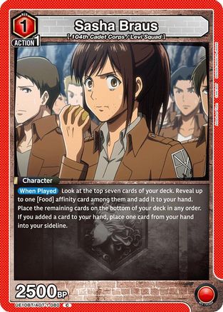 Image of Sasha Braus (080) (UE10BT/AOT-1-080) - UE10BT Attack on Titan