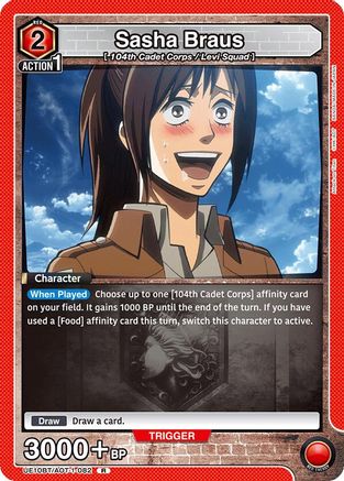 Image of Sasha Braus (082) (UE10BT/AOT-1-082) - UE10BT Attack on Titan Foil