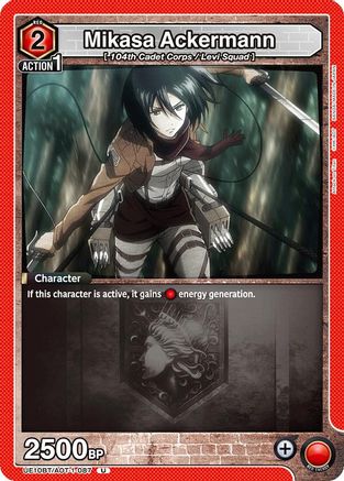 Image of Mikasa Ackermann (087) (UE10BT/AOT-1-087) - UE10BT Attack on Titan