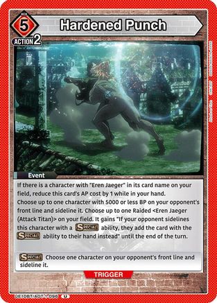 Image of Hardened Punch (UE10BT/AOT-1-096) - UE10BT Attack on Titan