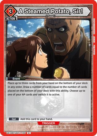 Image of A Steamed Potato, Sir! (UE10BT/AOT-1-100) - UE10BT Attack on Titan