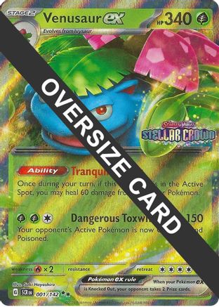 Image of Venusaur ex 001  - Holofoil Jumbo Cards - Double Rare