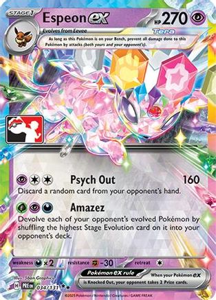 Image of Espeon ex (034/131) [Prize Pack Series Seven]