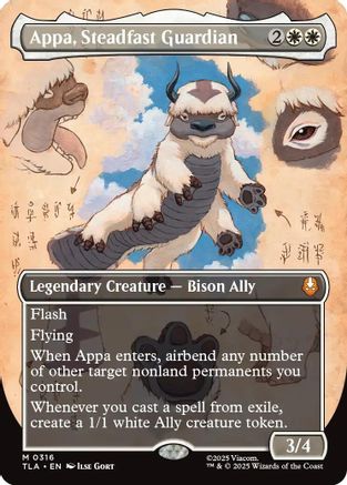 Image of Appa, Steadfast Guardian (Borderless) [Avatar: The Last Airbender]