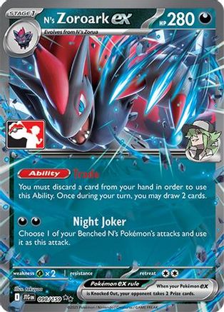 Image of N's Zoroark ex (098/159) [Prize Pack Series Seven]