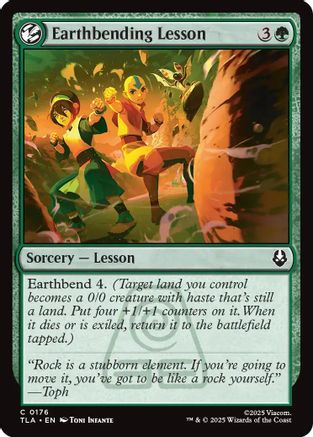 Image of Earthbending Lesson [Avatar: The Last Airbender]