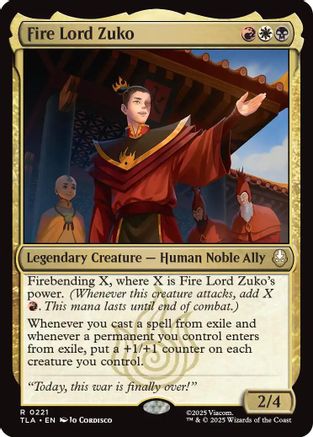 Image of Fire Lord Zuko [Avatar: The Last Airbender]