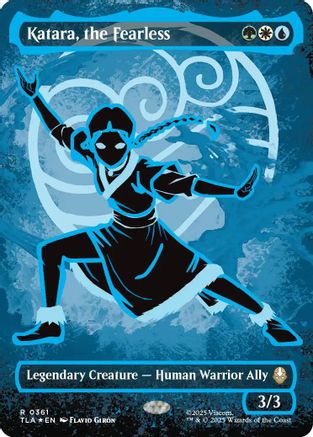 Image of Katara, the Fearless (Borderless) (Neon Ink Foil) [Avatar: The Last Airbender]
